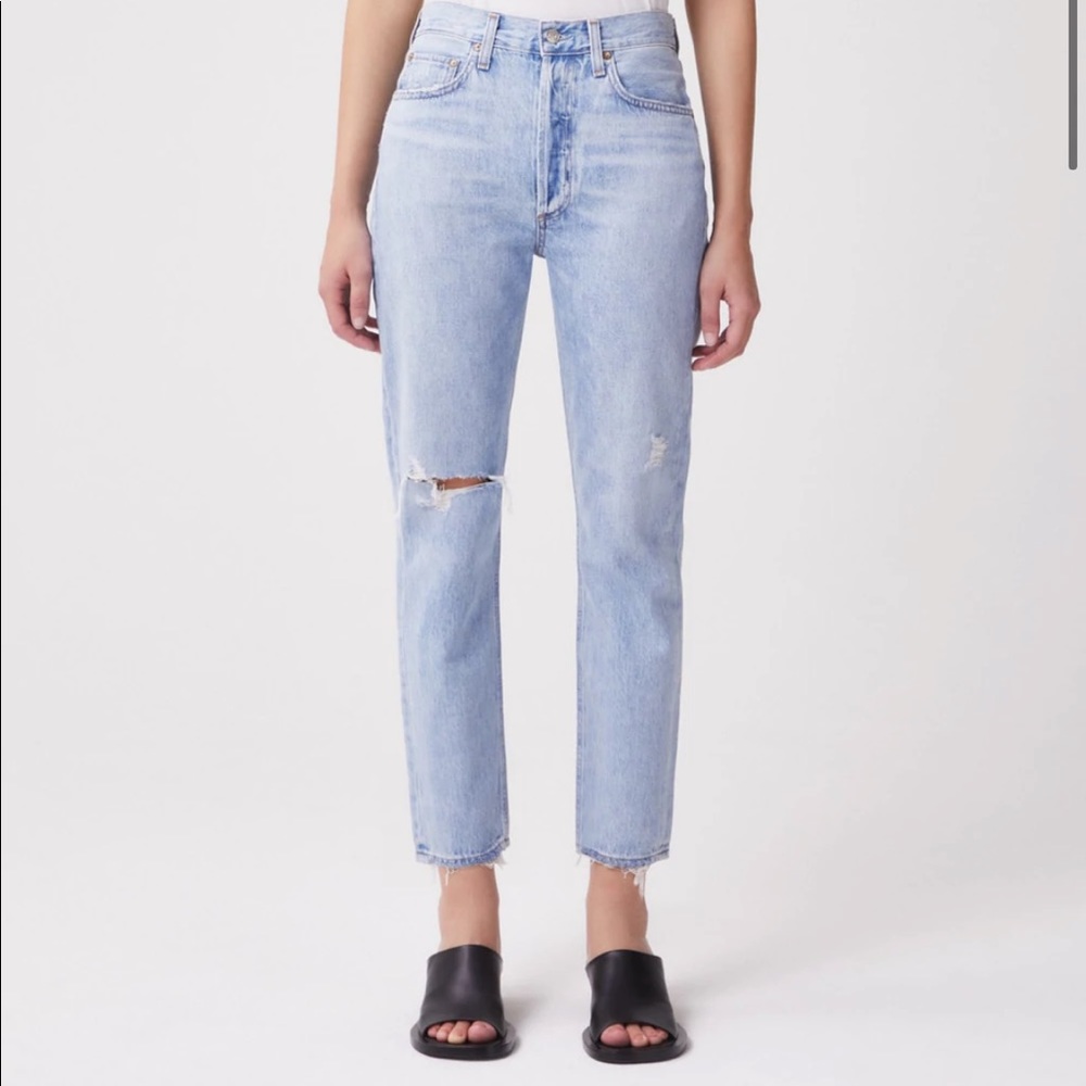 AGOLDE Riley Cropped Straight Jeans